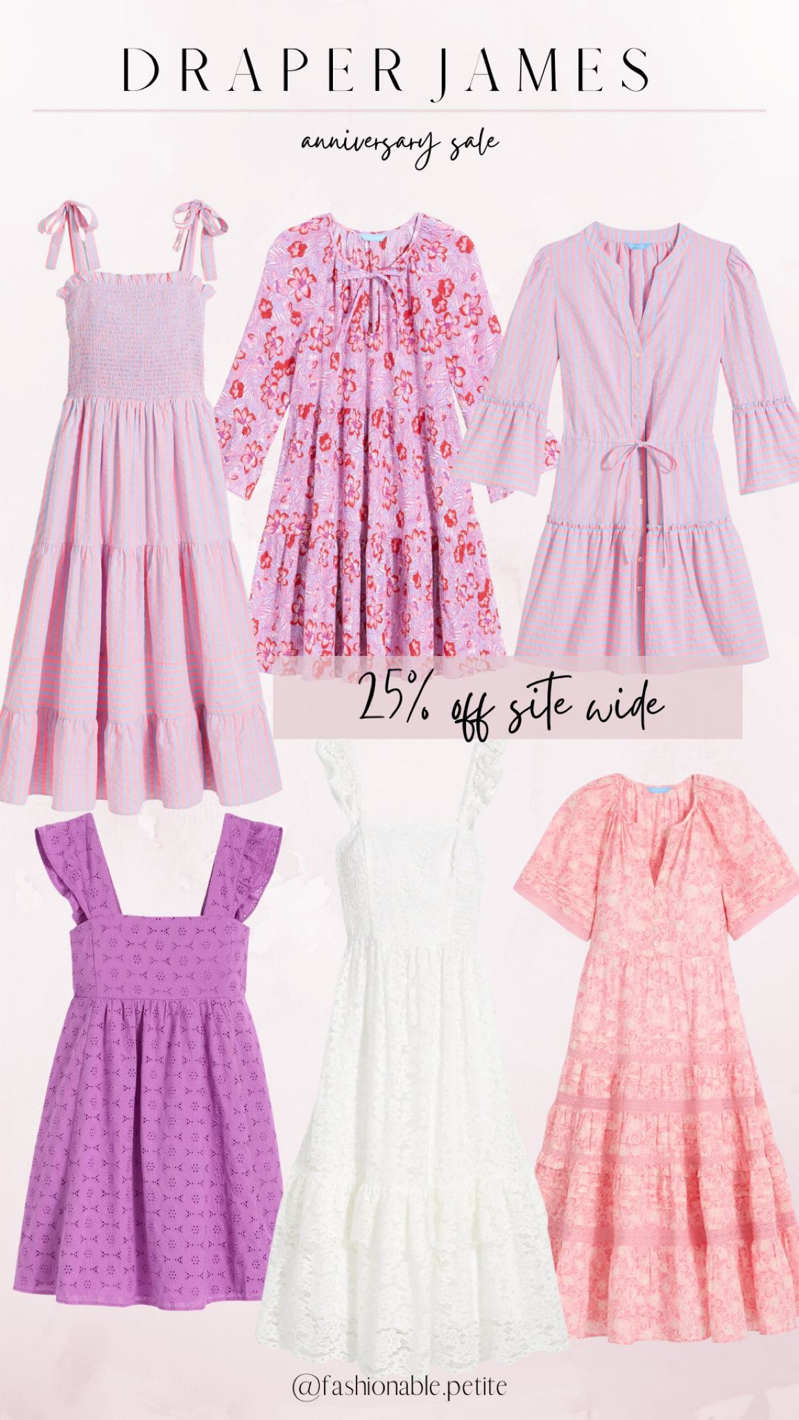 Summer dresses 25% off at Draper James! Discount applied at checkout.

Summer dress, eyelet dress, tea dress, floral dress, summer outfit, date night, shower dress, smocked dress, lace dress, girly outfit 

#LTKsalealert