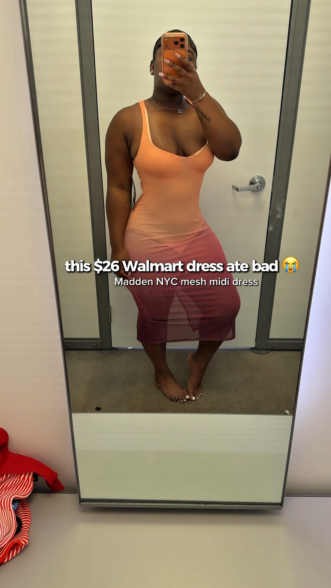 $26 mesh midi dress

walmart having Madden NYC this cute was not on my bingo card 😭

the fit, the color, the little ombré moment… yeah this dress is way too good for Walmart.

and for $26?? she had to come home with me.

comment “link” and i’ll send it 💌

#walmartfinds #maddennyc #walmartfashion #petitecurvyfashion #dressfinds