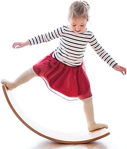Gentle Monster Wooden Wobble Balance Board, 35 Inch Rocker Board Natural Wood, Kids Toddler Open ... | Amazon (US)