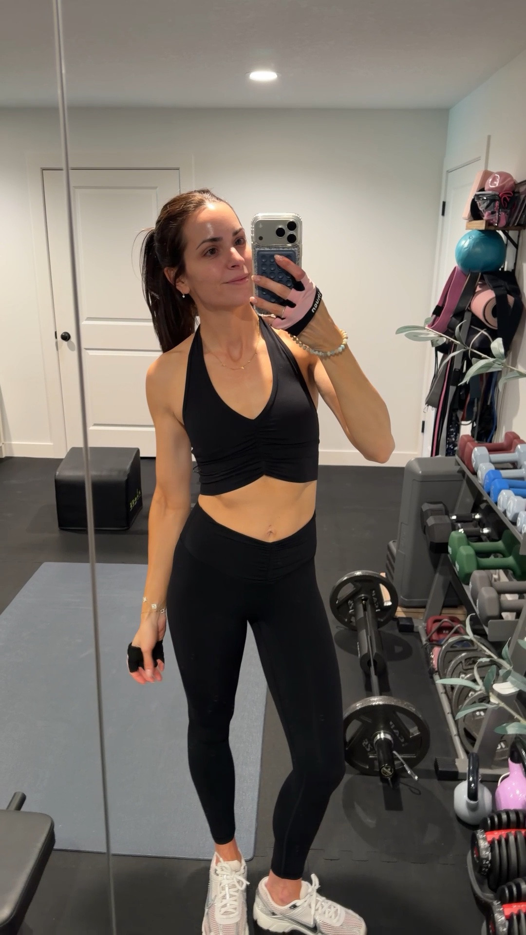 I think this is my fav workout set of all time 🫶🏼 comfy and flattering and perfect. I sized down to XS in halter bra and true size S in leggings. Material is just like lulu align but for way less! I also have a code for Athluna: Taylor23

#LTKSaleAlert #LTKfitnessgoals #LTKActive