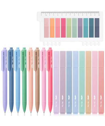 Mr. Pen Aesthetic Bible Highlighter and Pen Set, 16 Pack, 200 Sheets Transparent Sticky Tabs, No Bleed, Chisel Tip | Amazon (US)
