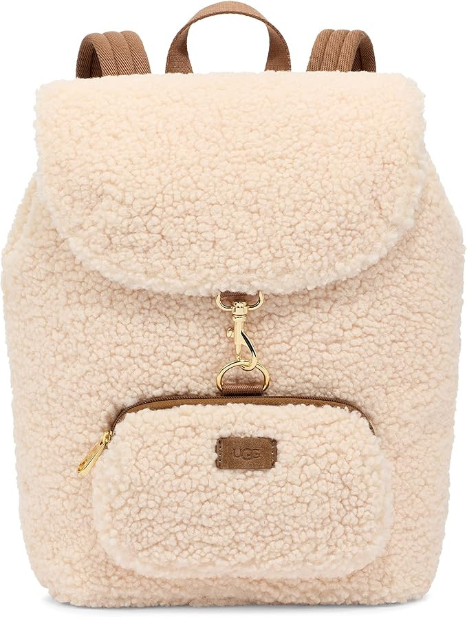 UGG womens Inara Sherpa Backpack, Natural, One Size US | Amazon (US)