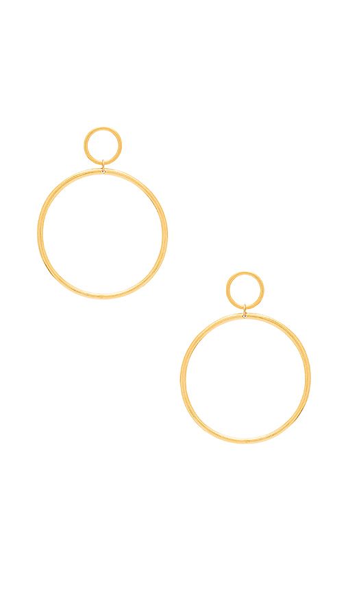 Vanessa Mooney Cadillac Earrings in Metallic Gold. | Revolve Clothing