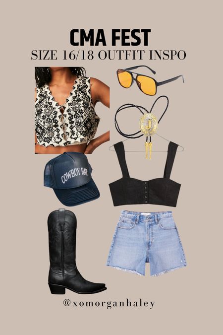 CMA Fest size 16/18 outfit ideas! Country concert style inspo 

#LTKstyletip #LTKcurves