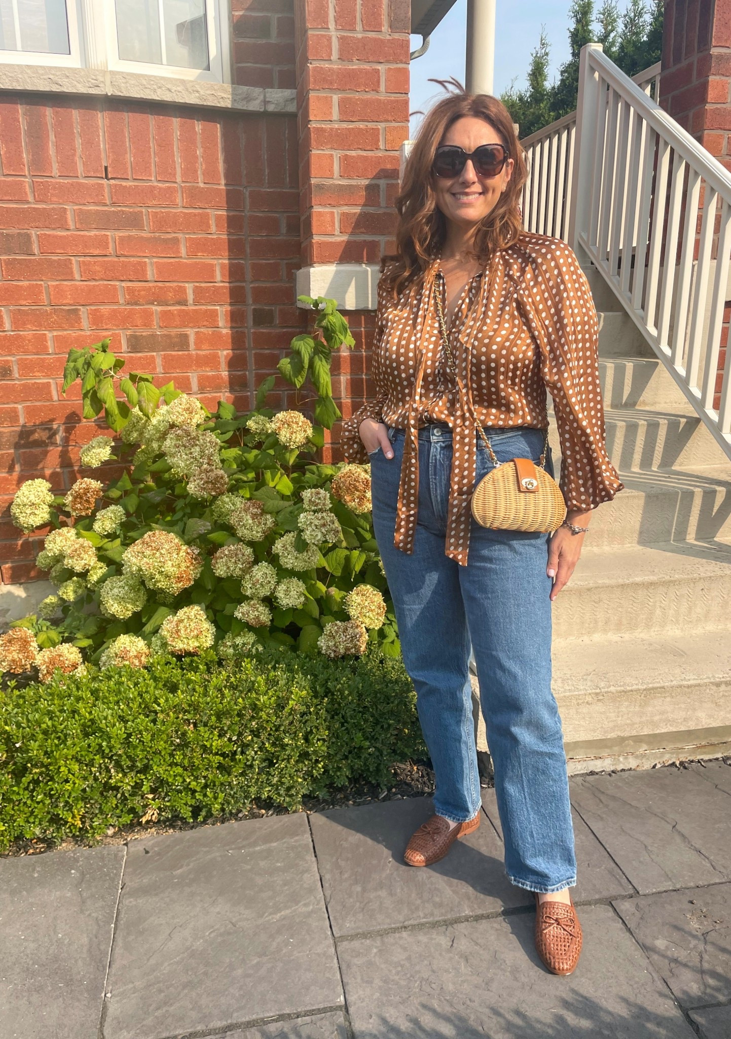 Fall date night outfit for when you’re in a heatwave!  Use code AFLTK for an additional 25% 

A mix of lightweight accessories with a darker palette statement blouse.
Linking some similar styles all on sale! 

Wearing a 30 Regular in the jeans. 

#LTKover50style #LTKcanada #LTKsale