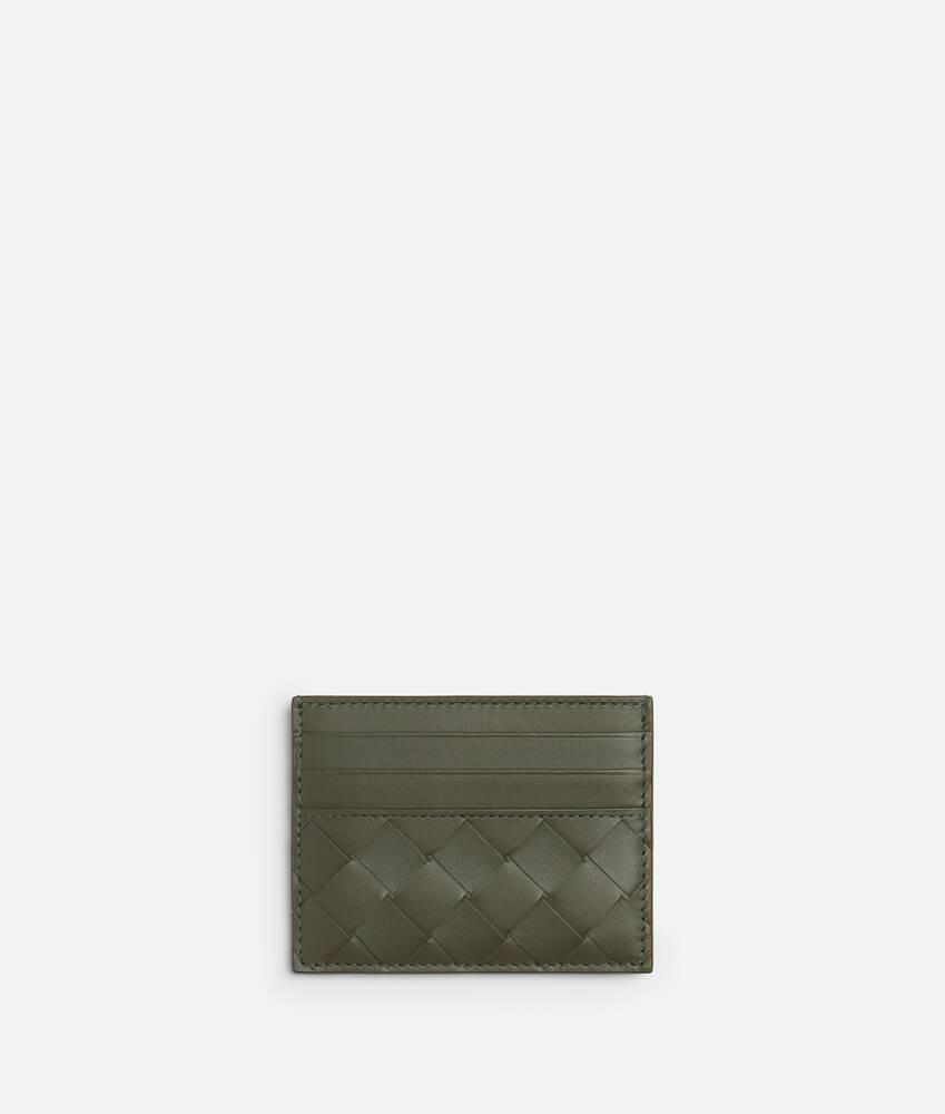 Men's Intrecciato Credit Card Case in Crocodile | Bottega Veneta US | Bottega Veneta