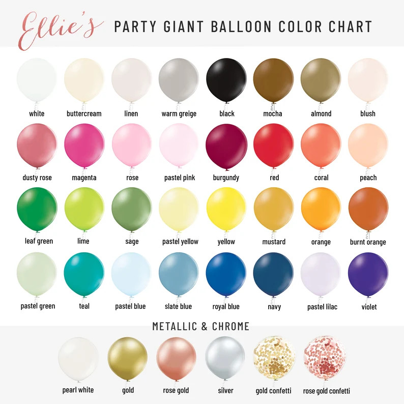 Giant Balloons 36 3 Foot Choose Your Colors Extra - Etsy | Etsy (US)