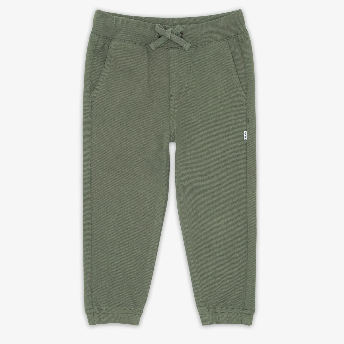 Olive Denim Jogger | Little Sleepies