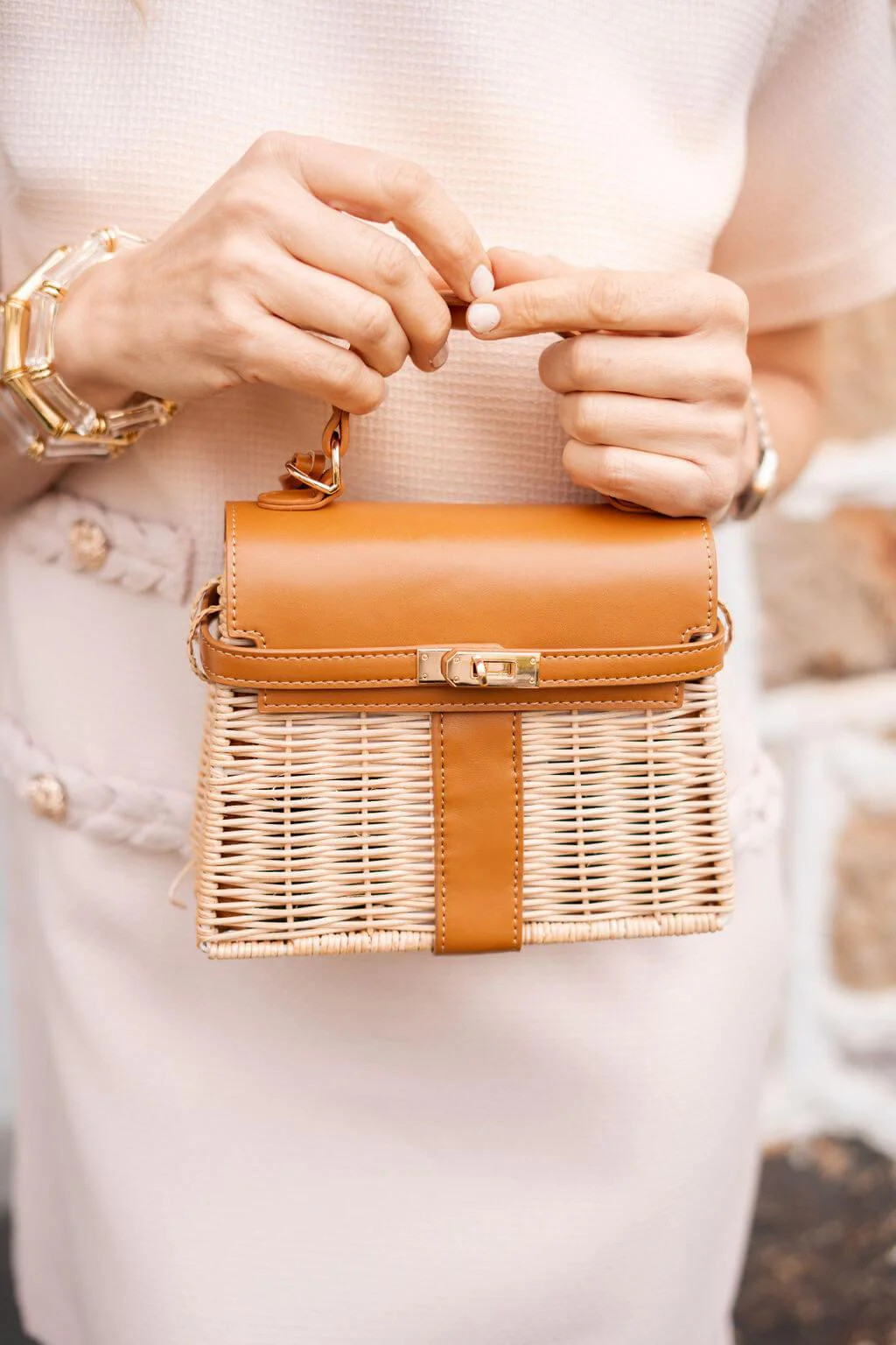 Celine Wicker Handbag | Lisi Lerch Inc