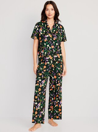 Jersey Pajama Set for Women | Old Navy (US)