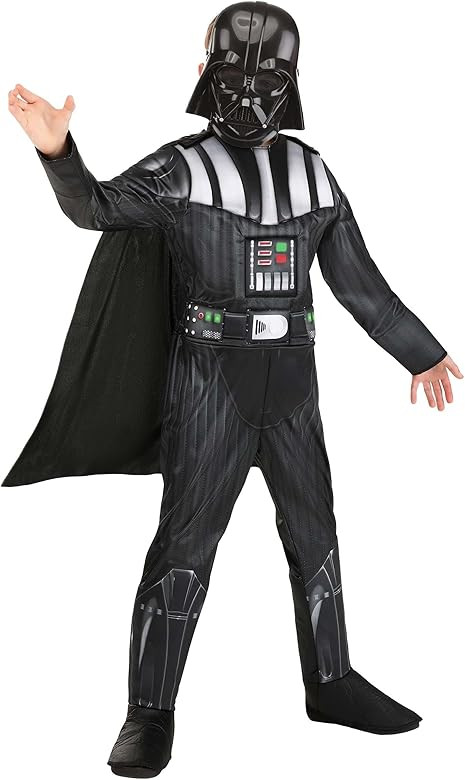 STAR WARS Boys Deluxe Darth Vader Costume, Kids Halloween Costume, Child - Officially Licensed | Amazon (US)