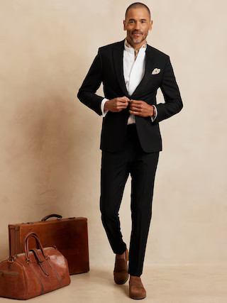 Crosby Slim Black Tuxedo Pant | Banana Republic (US)