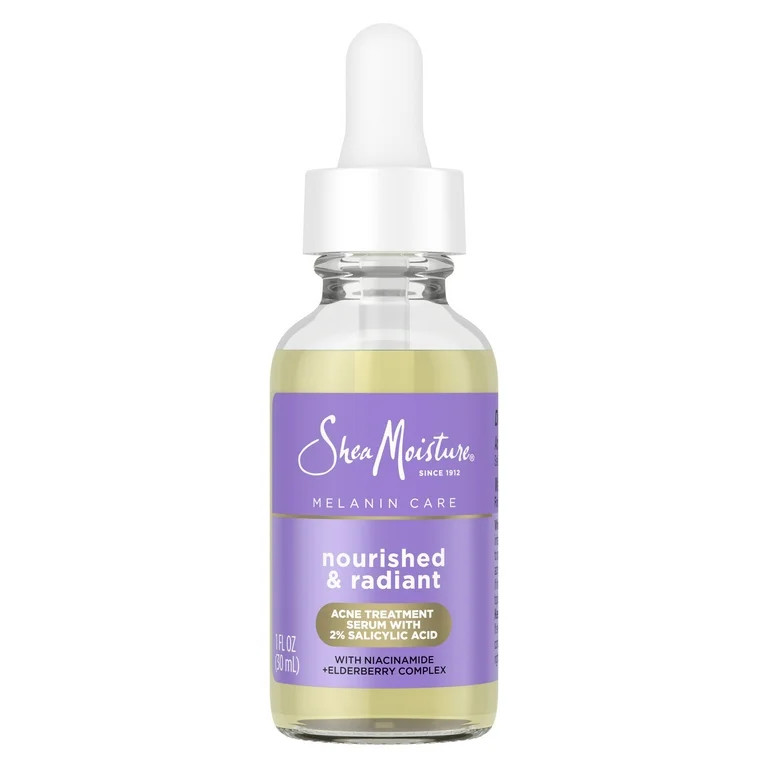 SheaMoisture Melanin Care 4-in-1 Acne Treatment Serum with 2% Salicylic Acid, 1 oz | Walmart (US)