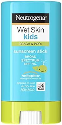 Neutrogena Wet Skin Kids Water Resistant Sunscreen Stick for Face and Body, Broad Spectrum SPF 70... | Amazon (US)