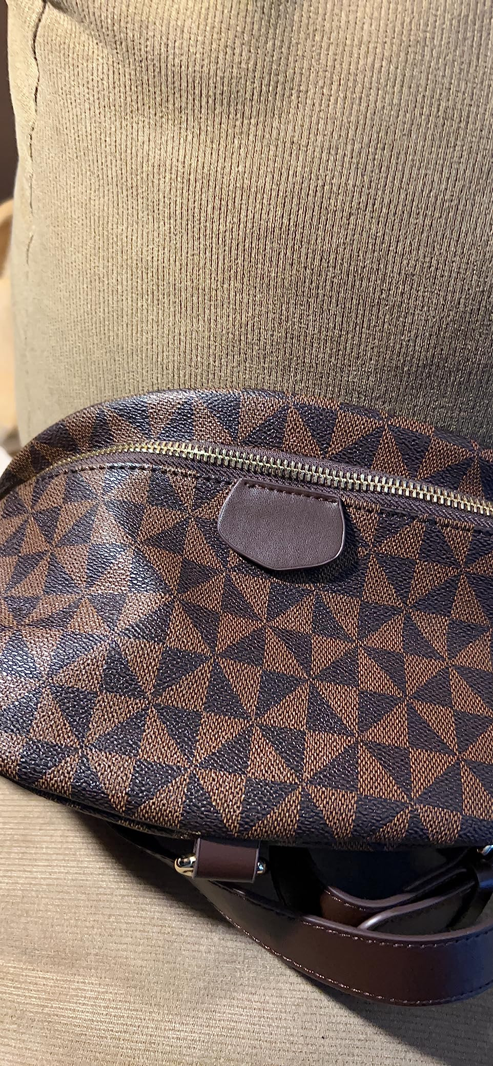 Fanny Pack Crossbody Bags for Women, Sling Bag for Women Small Belt Chest Bum Bag Checkered fanny... | Amazon (US)