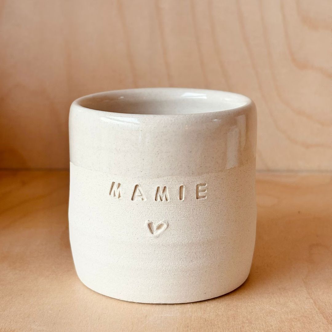 Ceramic “MAMIE” mug | Etsy (UK)