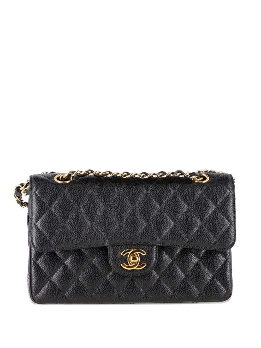 CHANEL Pre-Owned 1955 small quilted flap bag - Black | Farfetch Global