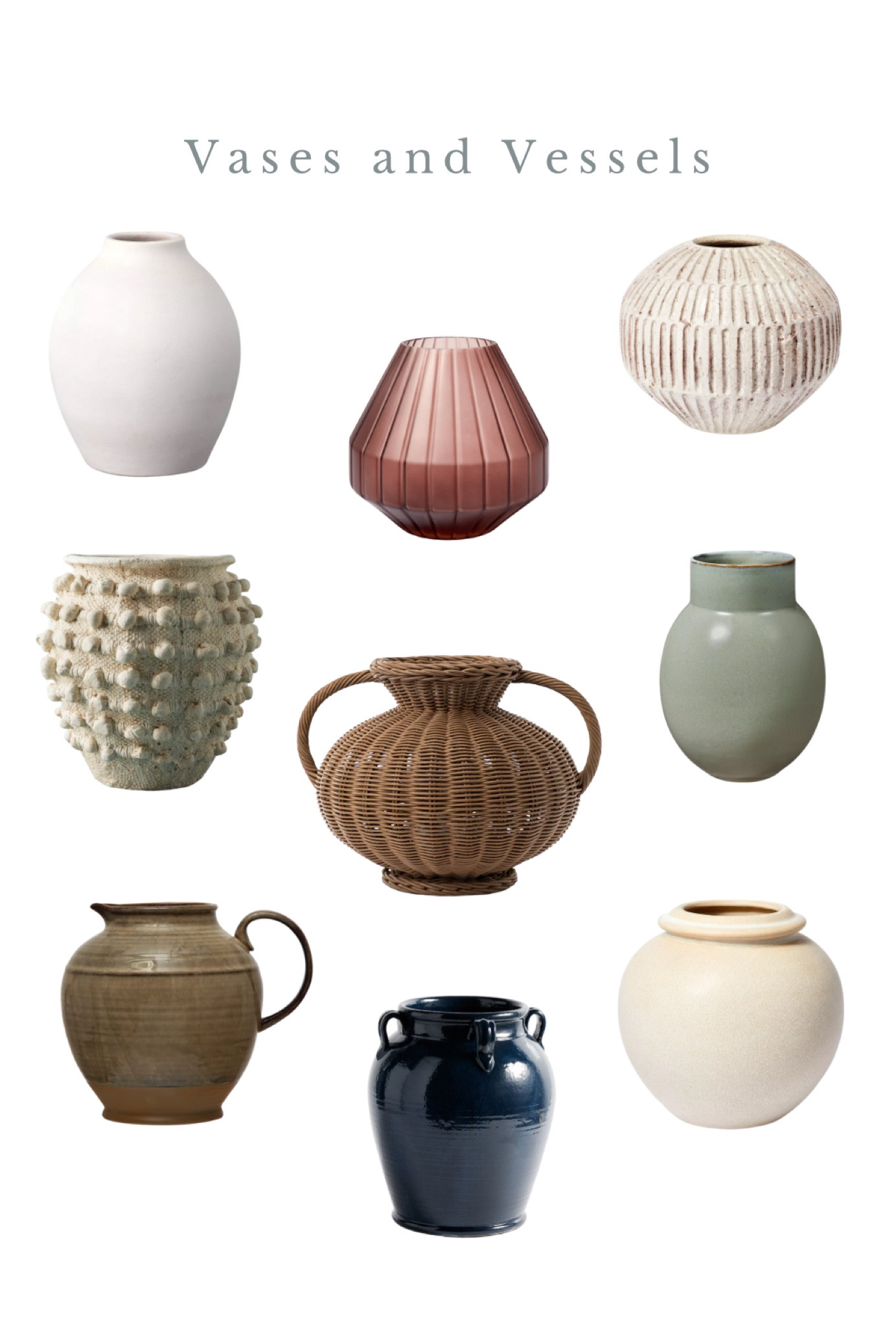 Vases and Vessels for Spring Floral arrangements 

#LTKFind #LTKhome #LTKSeasonal