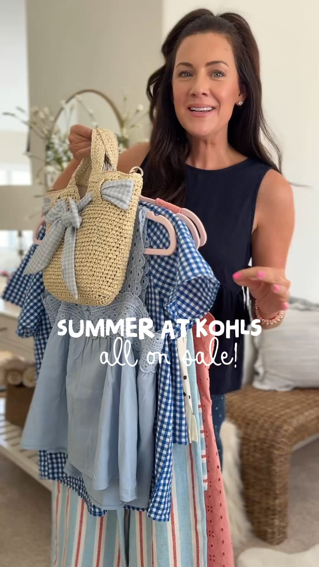 Comment DETAILS to shop✨ @kohls summer outfits all on sale & all SO CUTE😍 #kohlspartner 
.
.
SIZING-
Denim vest-small
Polka dot skort-small
Polka dot jeans-2
Gingham top-small
Gingham shorts-xs, wanted small
Eyelet dress-small
Linen tie side tanks-small
Linen pants-xs
Denim shorts-2
.
.
#kohlsfinds #kohls

#LTKootd #LTKSaleAlert #LTKSeasonal