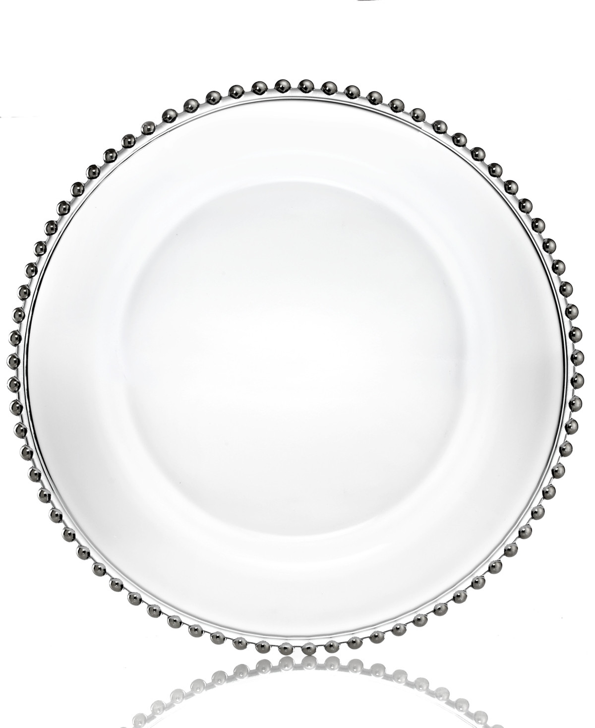 Jay Import American Atelier Glass Silver Beaded Charger Plate | Macys (US)