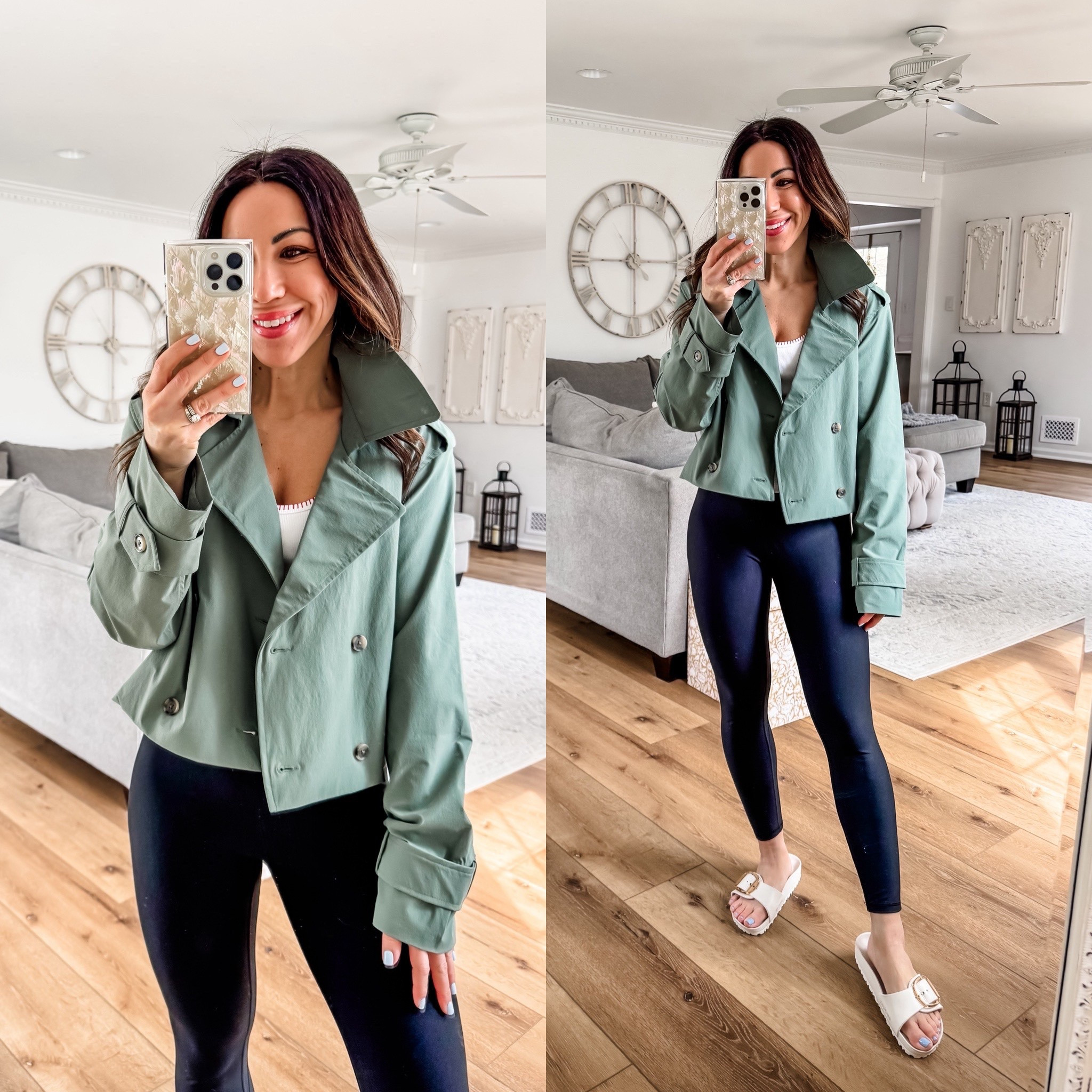 Copy the promo code for 25% off. Small jacket. Small short leggings.

#LTKOver40 #LTKSaleAlert #LTKSpringSale