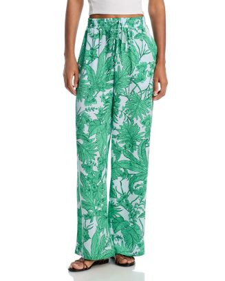 Palm Print Wide Leg Pants - Exclusive | Bloomingdale's (US)