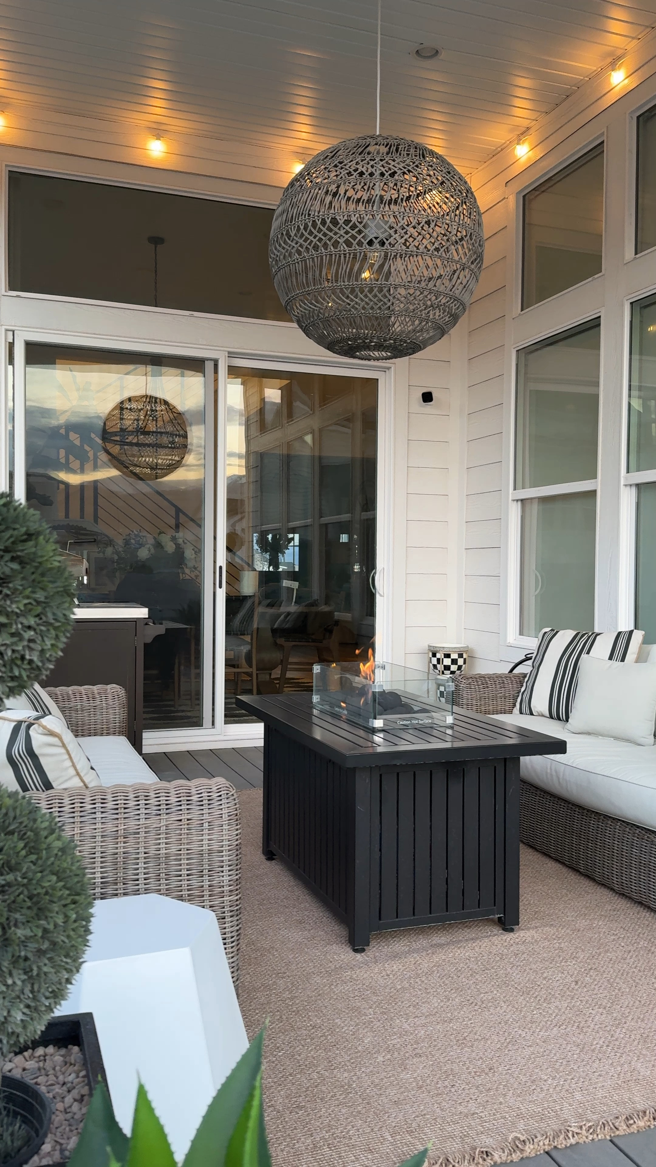 Our outdoor back deck decor and design the other furniture is from Down East Home a few years ago 

#LTKVideo #LTKhome #LTKfindsunder50