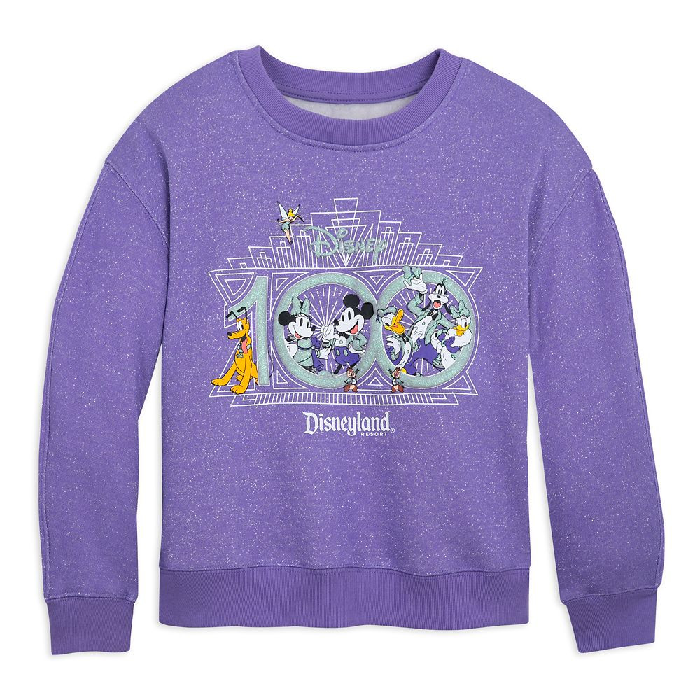 Mickey Mouse and Friends Disney100 Pullover Sweatshirt for Girls – Disneyland | Disney Store