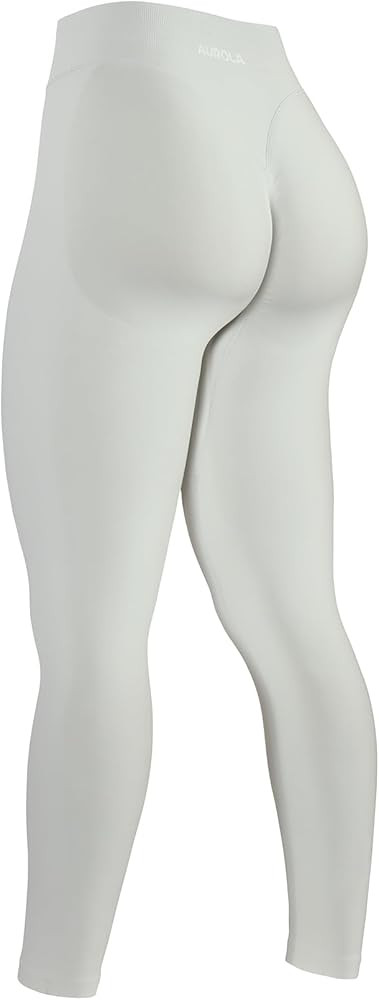 AUROLA Influence Workout Leggings for Women, Seamless Compression Tummy Control Leggings Mid Rise... | Amazon (US)