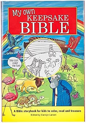My Own Keepsake Bible: A Kids Bible Storybook to Color | Amazon (US)