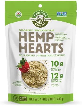 Manitoba Harvest Organic Hemp Hearts Shelled Hemp Seeds, 340g; 10g Plant-Based Protein & 12g Omeg... | Amazon (CA)