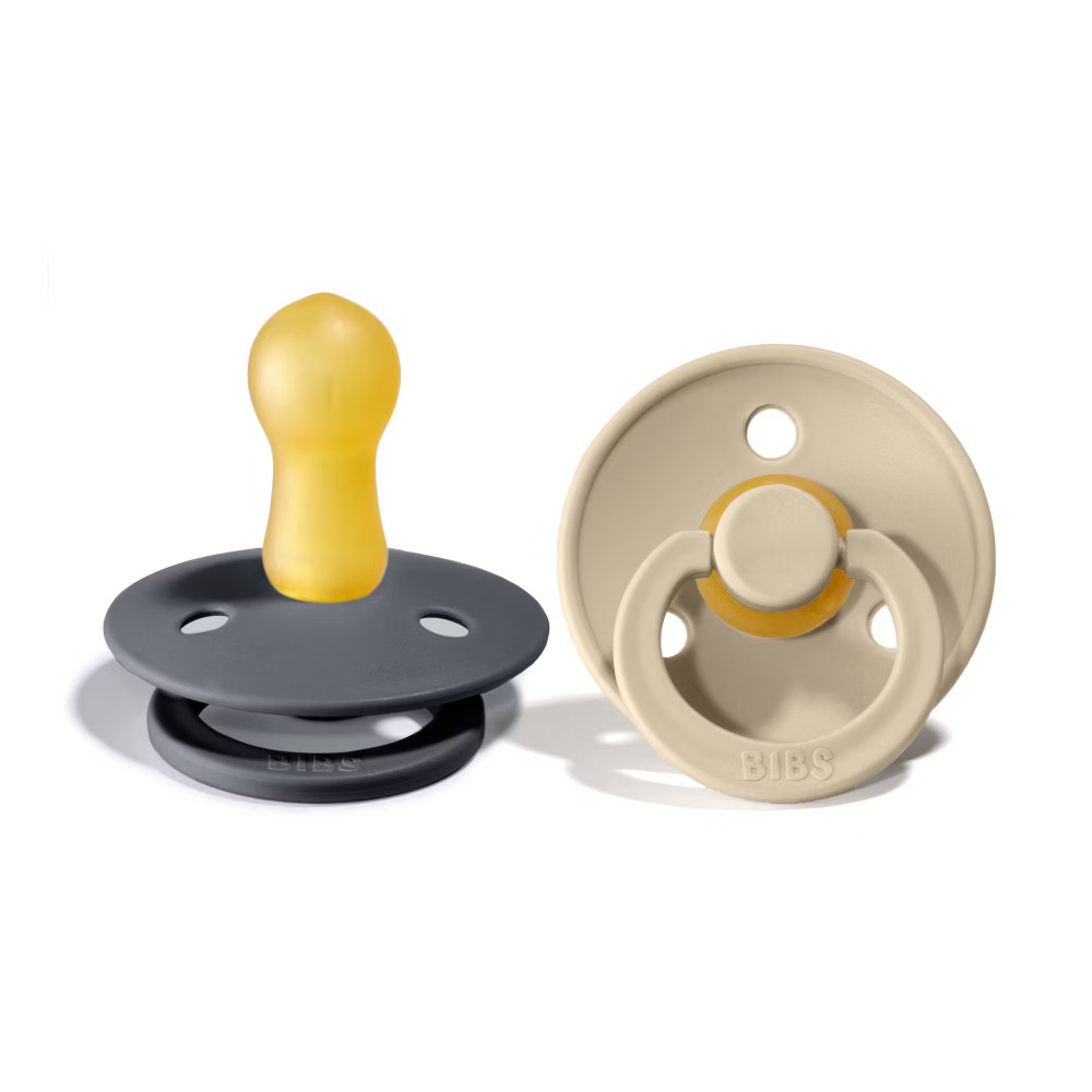 Bibs Baby Pacifier Iron/Sand 6-18 Months - 2pk | Target