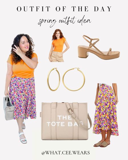Outfit of the day - Spring outfit Idea - floral skirt - bright colorful outfit

#LTKstyletip #LTKsalealert #LTKcurves