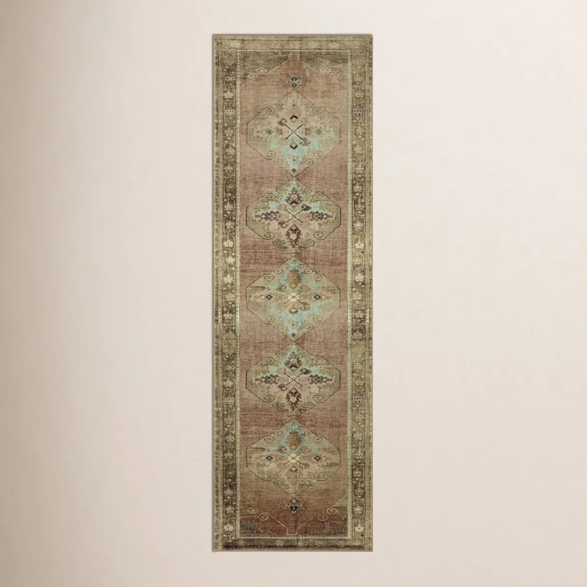 Magnolia Home By Joanna Gaines X Loloi Sinclair Machine Washable Clay / Tobacco Area Rug | Wayfair North America