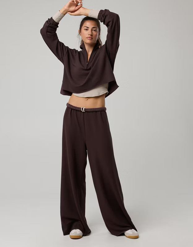 OFFLINE By Aerie OTT Fleece Super Wide Leg Pant | American Eagle Outfitters (US & CA)