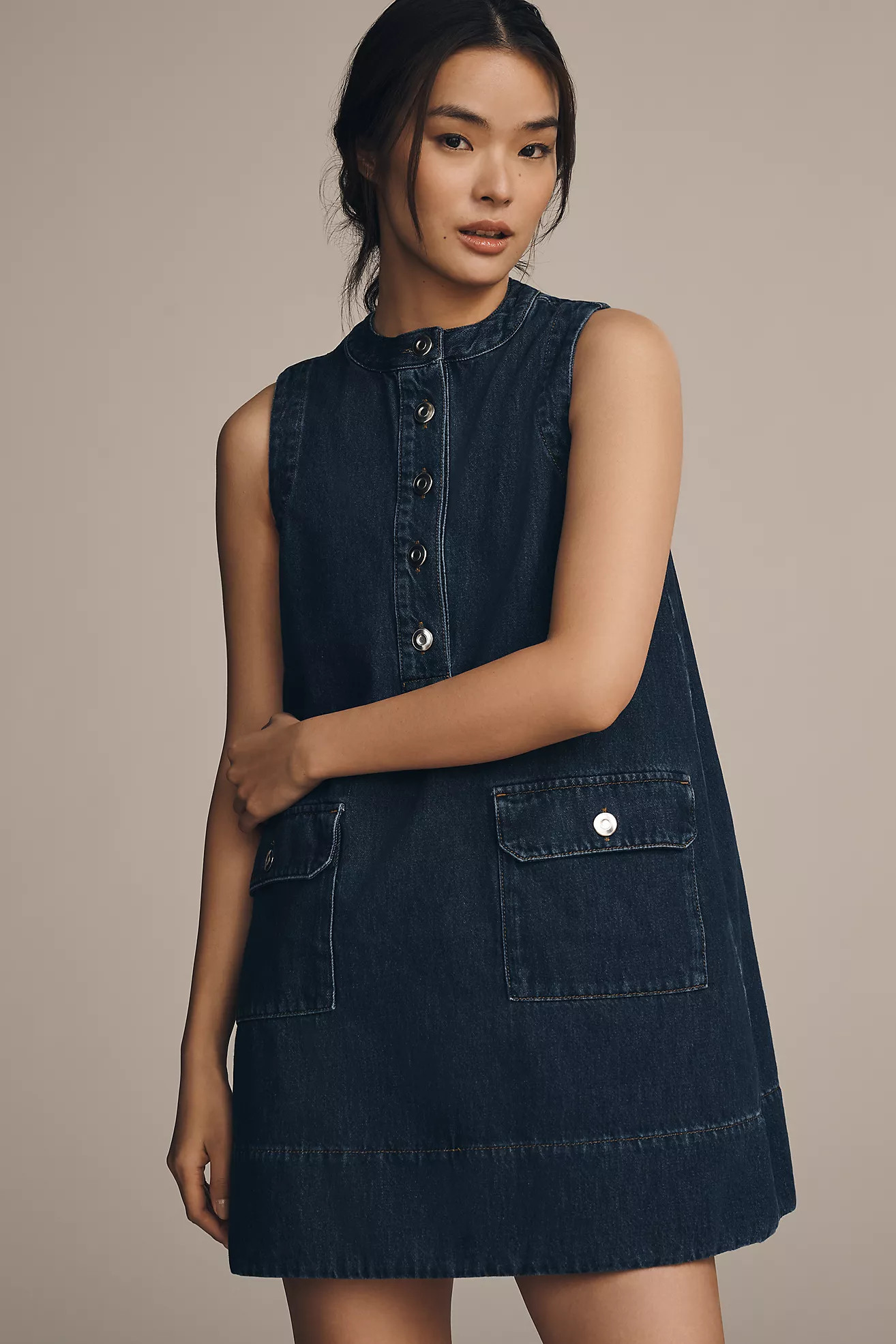 ALIGNE Luella Sleeveless Denim Mini Dress | Anthropologie (US)