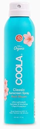 COOLA Organic Sunscreen & Sunblock, Skin Care for Daily Protection, Broad Spectrum SPF 70, Peach ... | Amazon (US)
