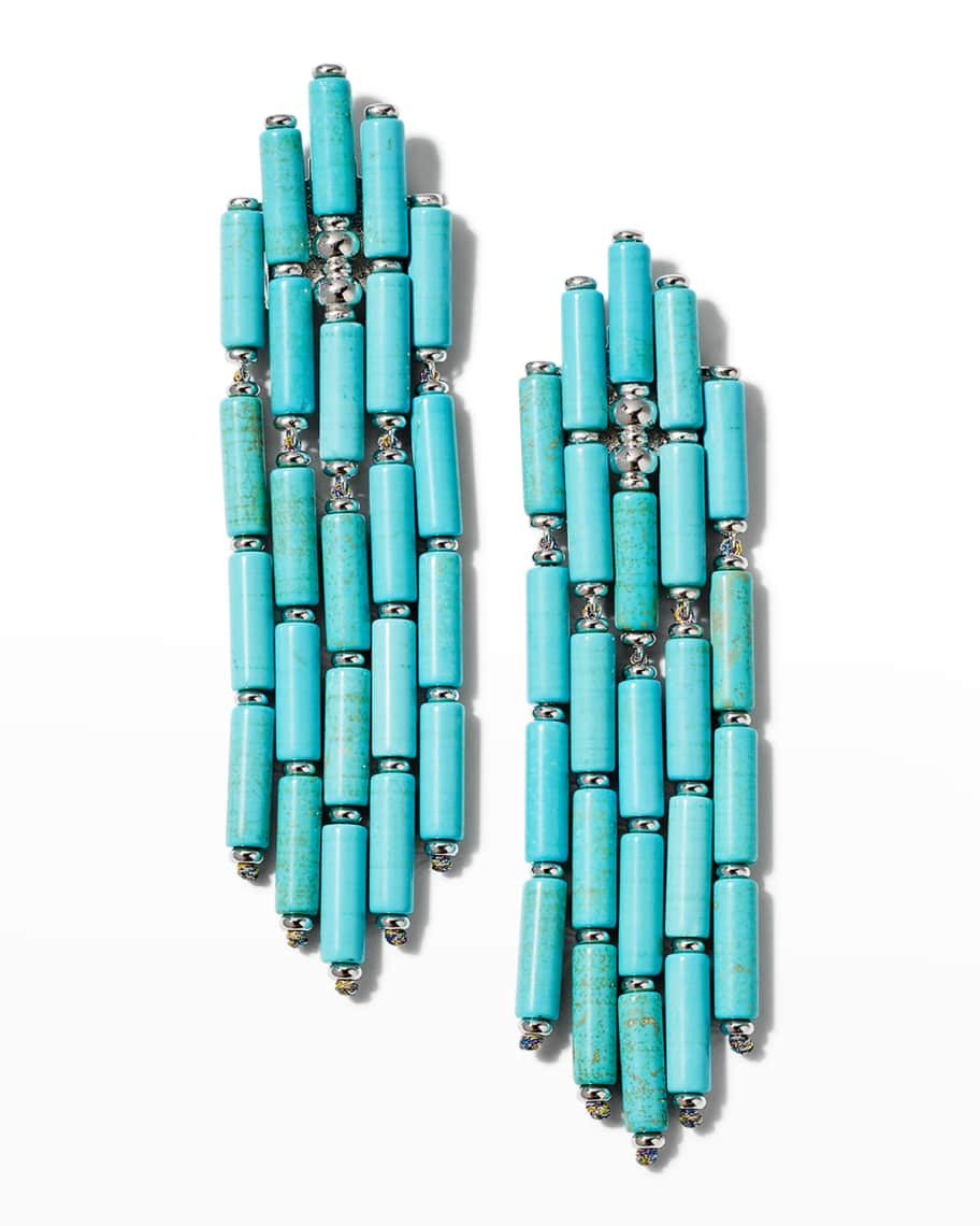 Kendra Scott Ember Turquoise Statement Earrings | Neiman Marcus