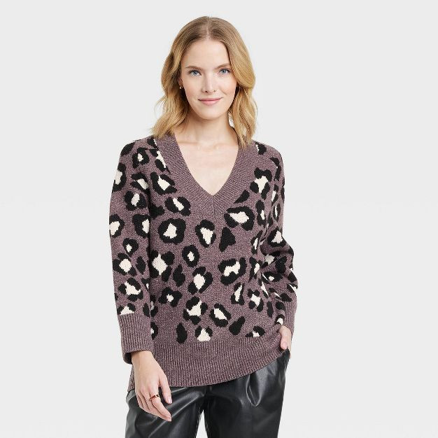 Women's V-Neck Tunic Sweater - A New Day™ | Target