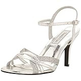 Taryn Strappy Sandal by Touch Ups Style Taryn, Silver, 5.5 | Amazon (US)
