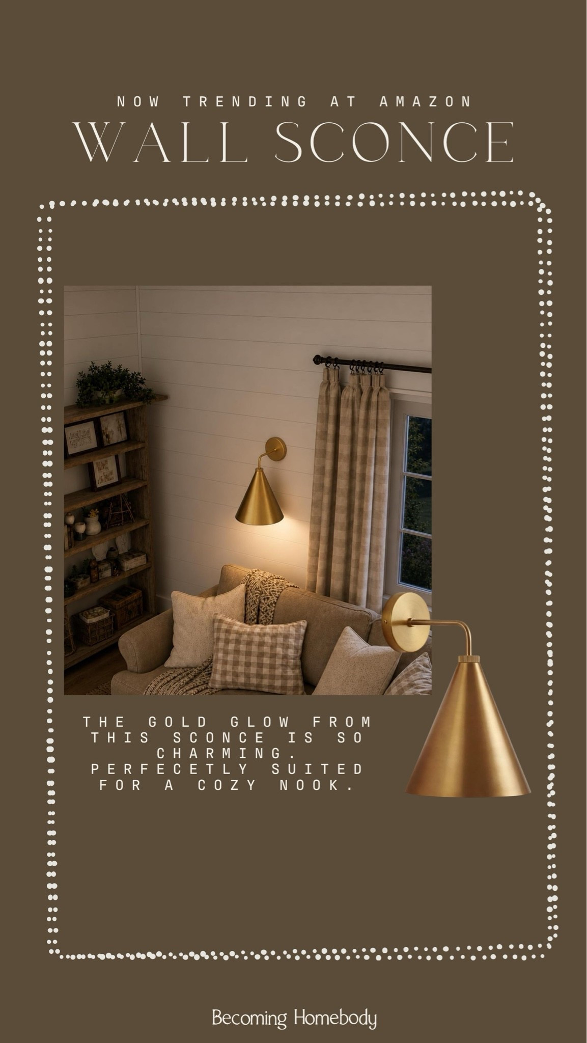 I’m loving this pretty gold wall sconce from Amazon 🤍 It gives the most elegant vibe but it’s still such a great price! 🙌🏻

#LTKHome