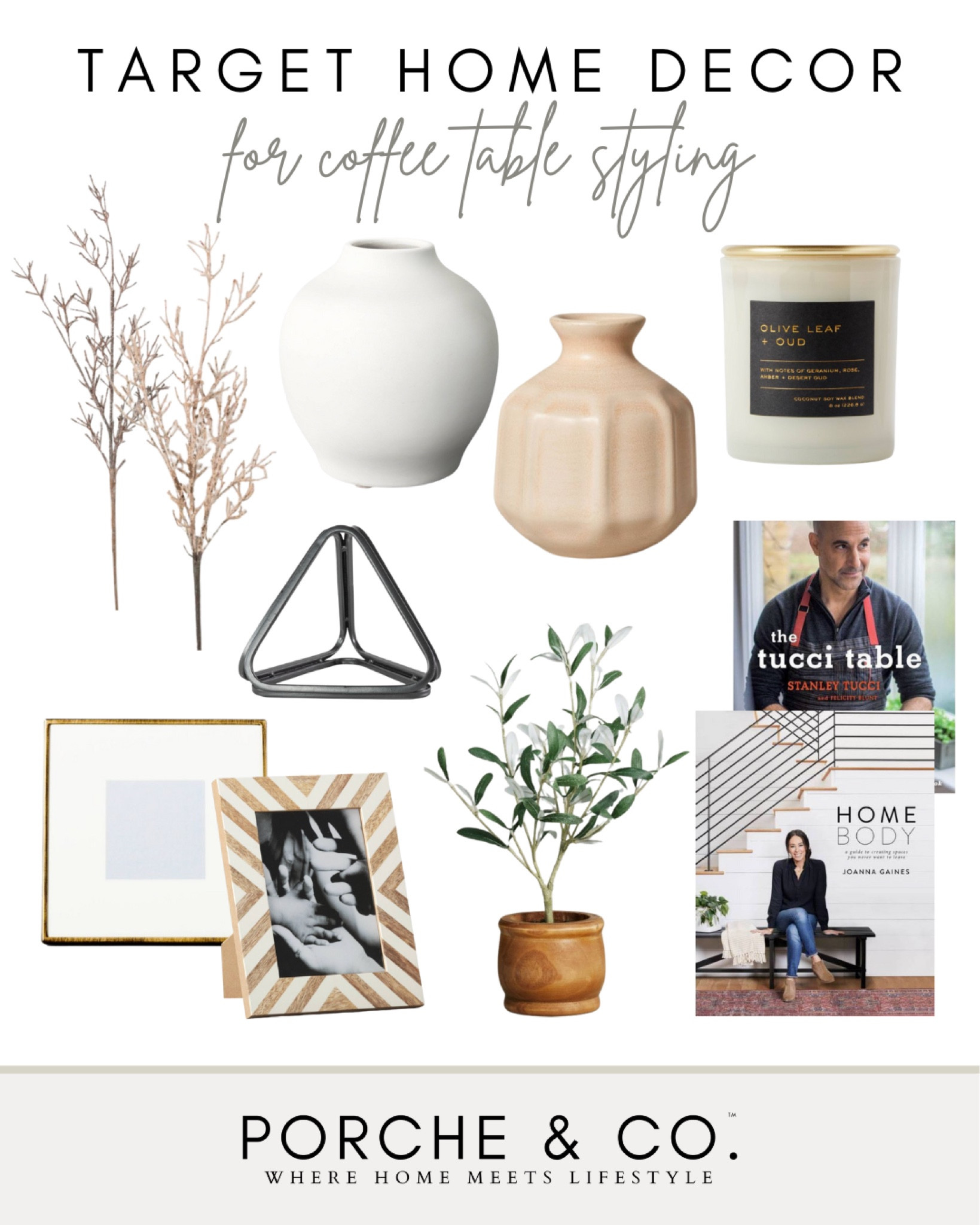 Coffee table styling, Target home decor, Target coffee table decor, coffee table books, candles, faux greenery, vases

#LTKhome #LTKSeasonal #LTKstyletip