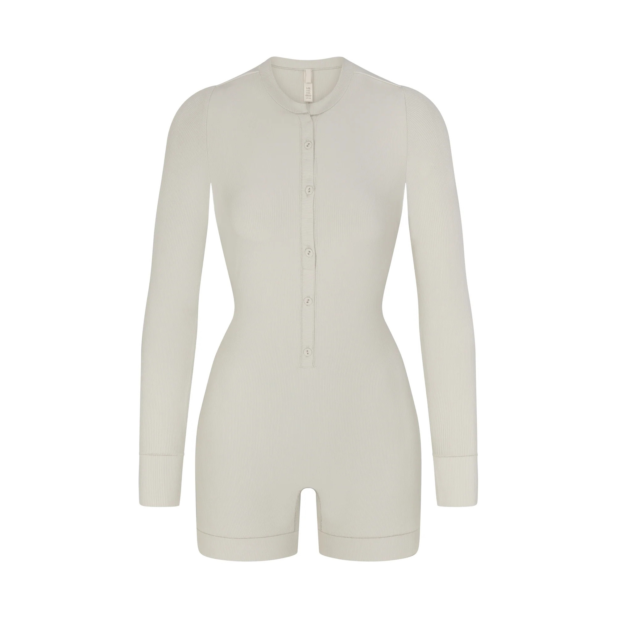 BUTTON UP HENLEY ONESIE | SKIMS (US)