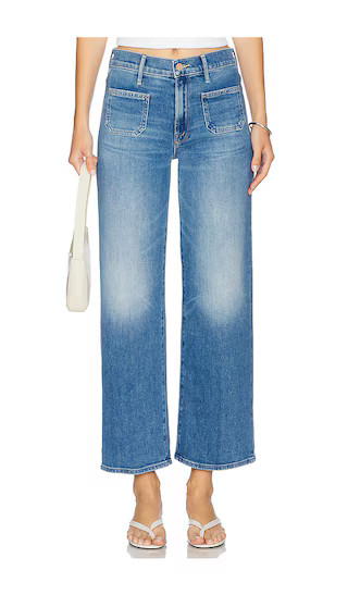 MOTHER The Patch Pocket Mid Rise Maven Ankle Jeans in Blue. - size 31 | Revolve Clothing (Global)