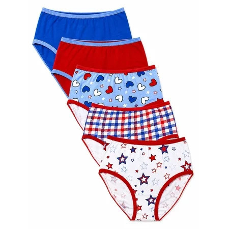 Ways to Celebrate Girls 4th of July Briefs 5-Pack | Walmart (US)