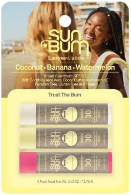 Sun Bum SPF 30 Sunscreen Lip Balm | Vegan and Cruelty Free Broad Spectrum UVA/UVB Lip Care with A... | Amazon (US)