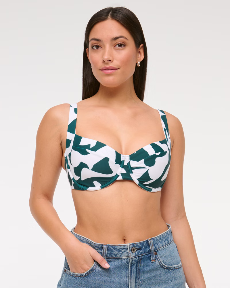 Women's Curve Love Wide Strap Underwire Bikini Top | Women's Swimwear | Abercrombie.com | Abercrombie & Fitch (US)