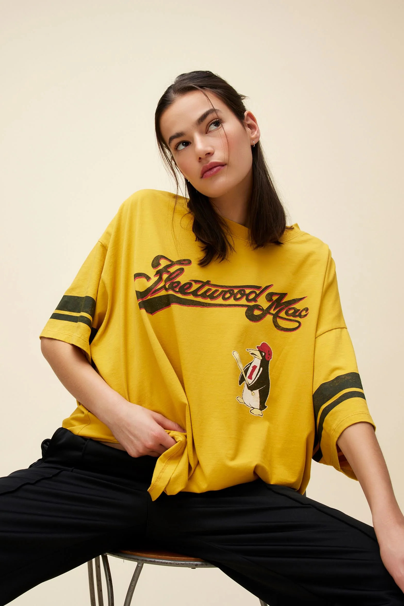 Fleetwood Mac Penguin Baseball OS Tee | Daydreamer