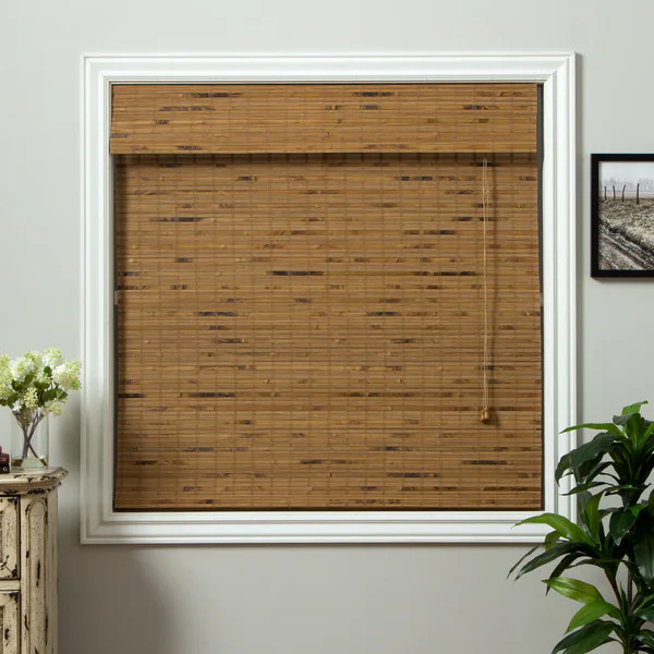 Arlo Blinds Corded Dali Native Bamboo Roman Shade with 54 Inch Height | Bed Bath & Beyond