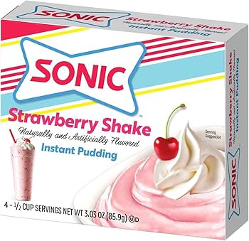 Sonic Instant Pudding, Strawberry Shake, 3.03 OZ (Pack of 3) | Amazon (US)